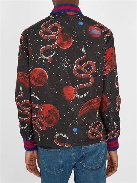 galaxy snake gucci jacket|net a porter Gucci jacket.